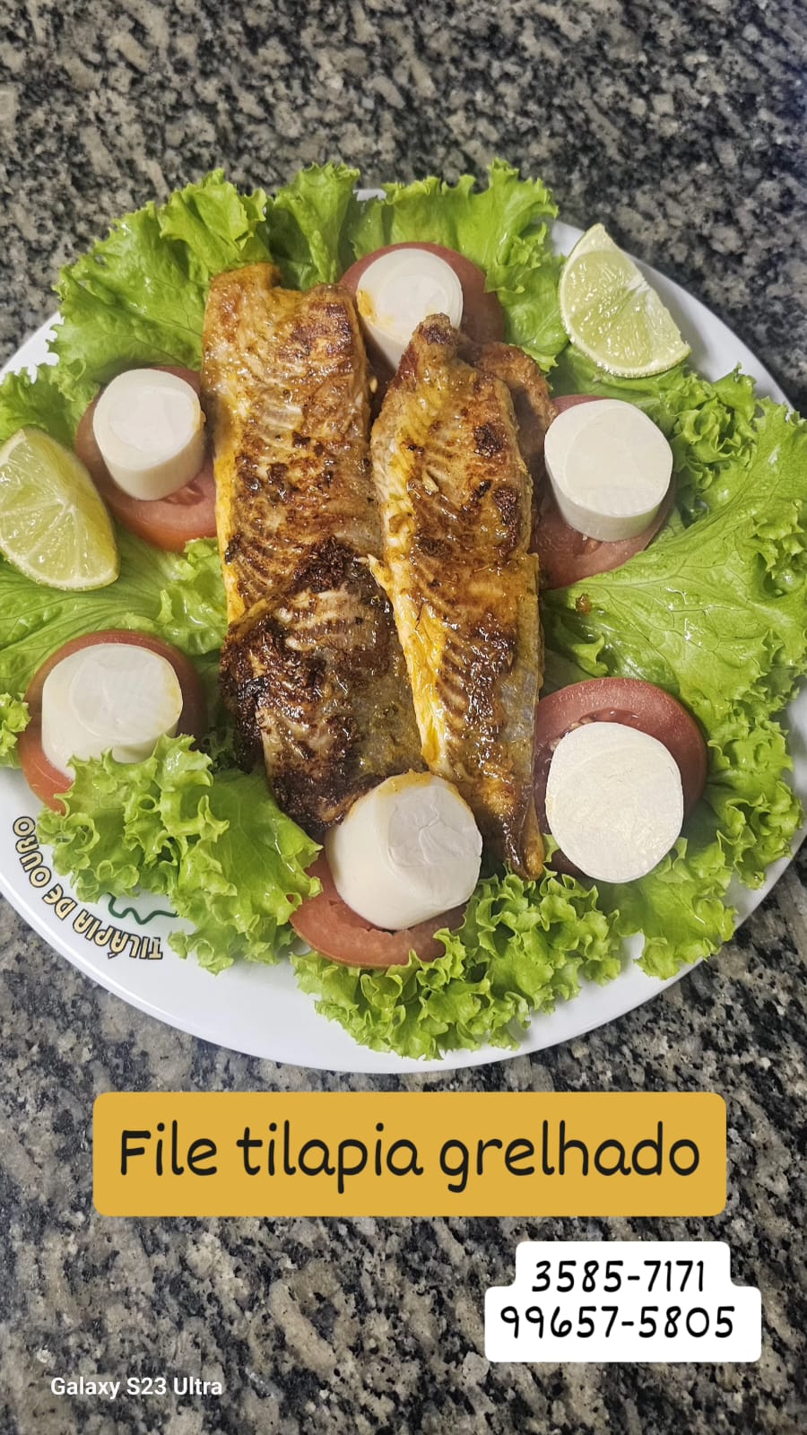 Filé de Tilápia Grelhado
